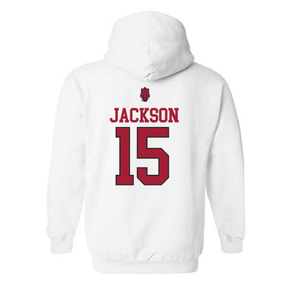 Arkansas - NCAA Women's Volleyball : Courtney Jackson Hooded Sweatshirt