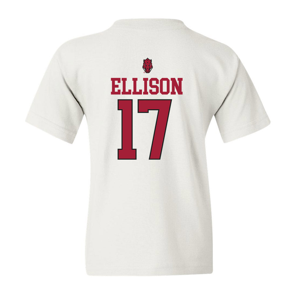 Arkansas - NCAA Women's Volleyball : Skylar Ellison Youth T-Shirt