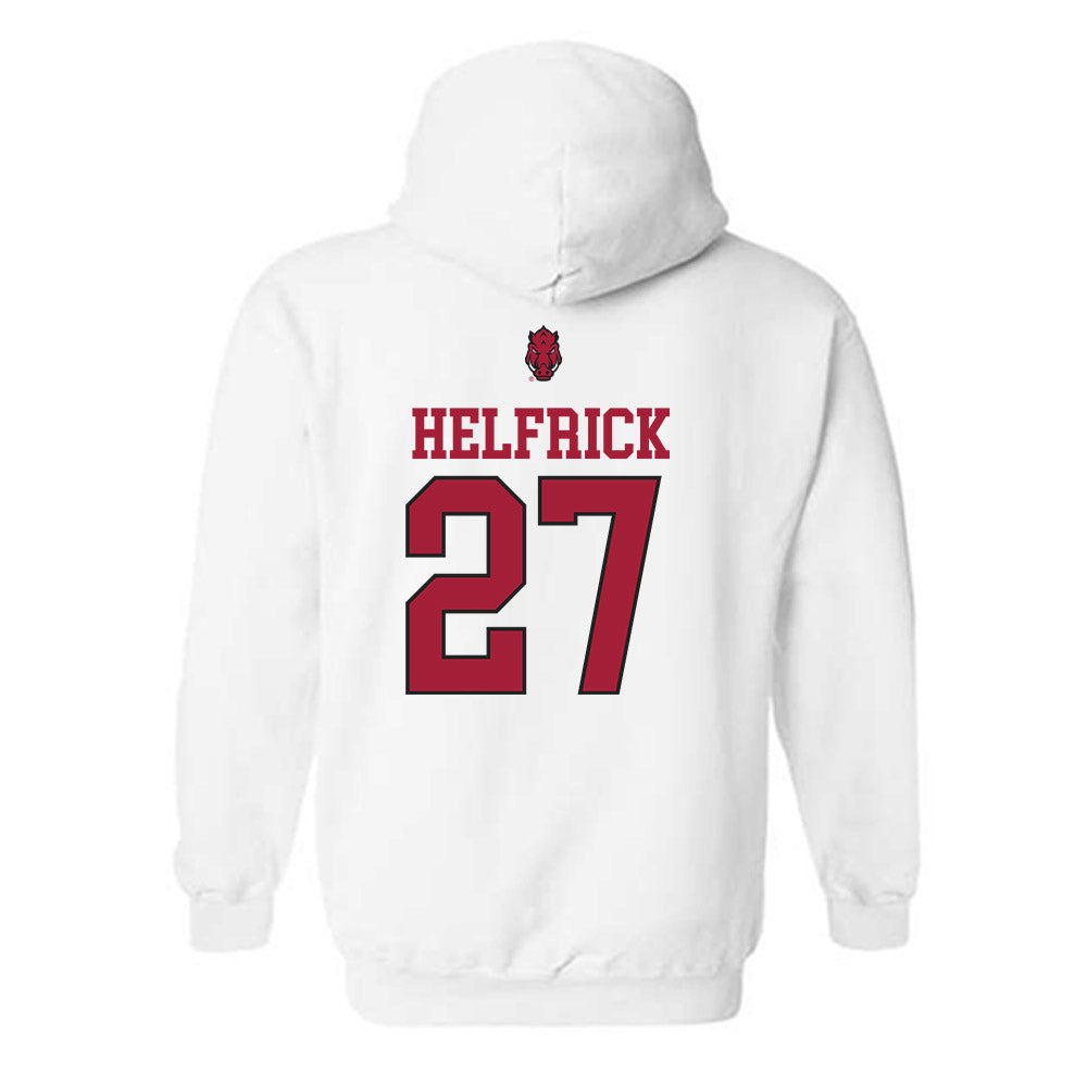 Arkansas - NCAA Baseball : Ryder Helfrick - Hooded Sweatshirt Classic Shersey