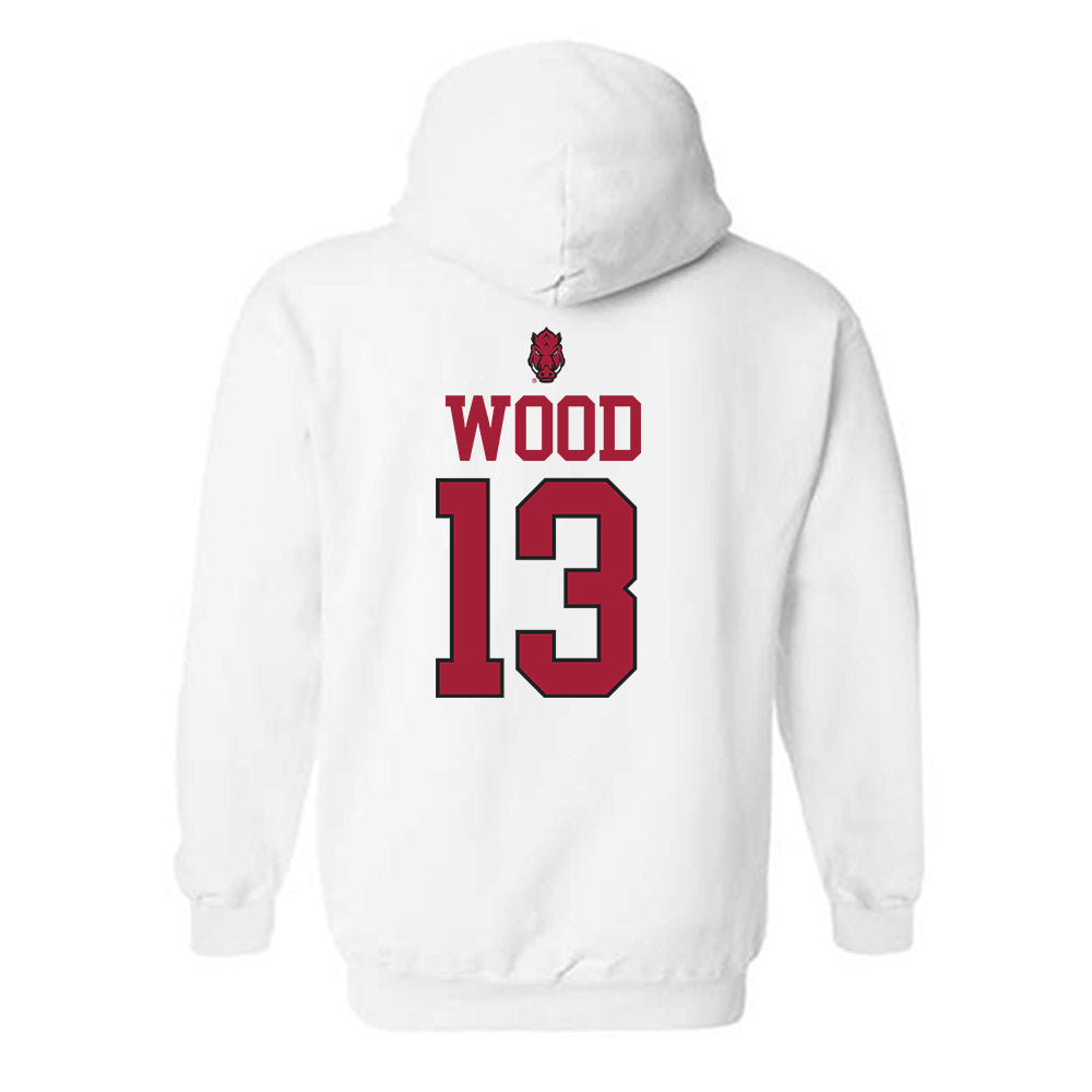 Arkansas - NCAA Softball : Kasey Wood - Hooded Sweatshirt Classic Shersey