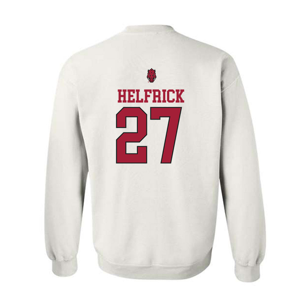 Arkansas - NCAA Baseball : Ryder Helfrick - Crewneck Sweatshirt Classic Shersey