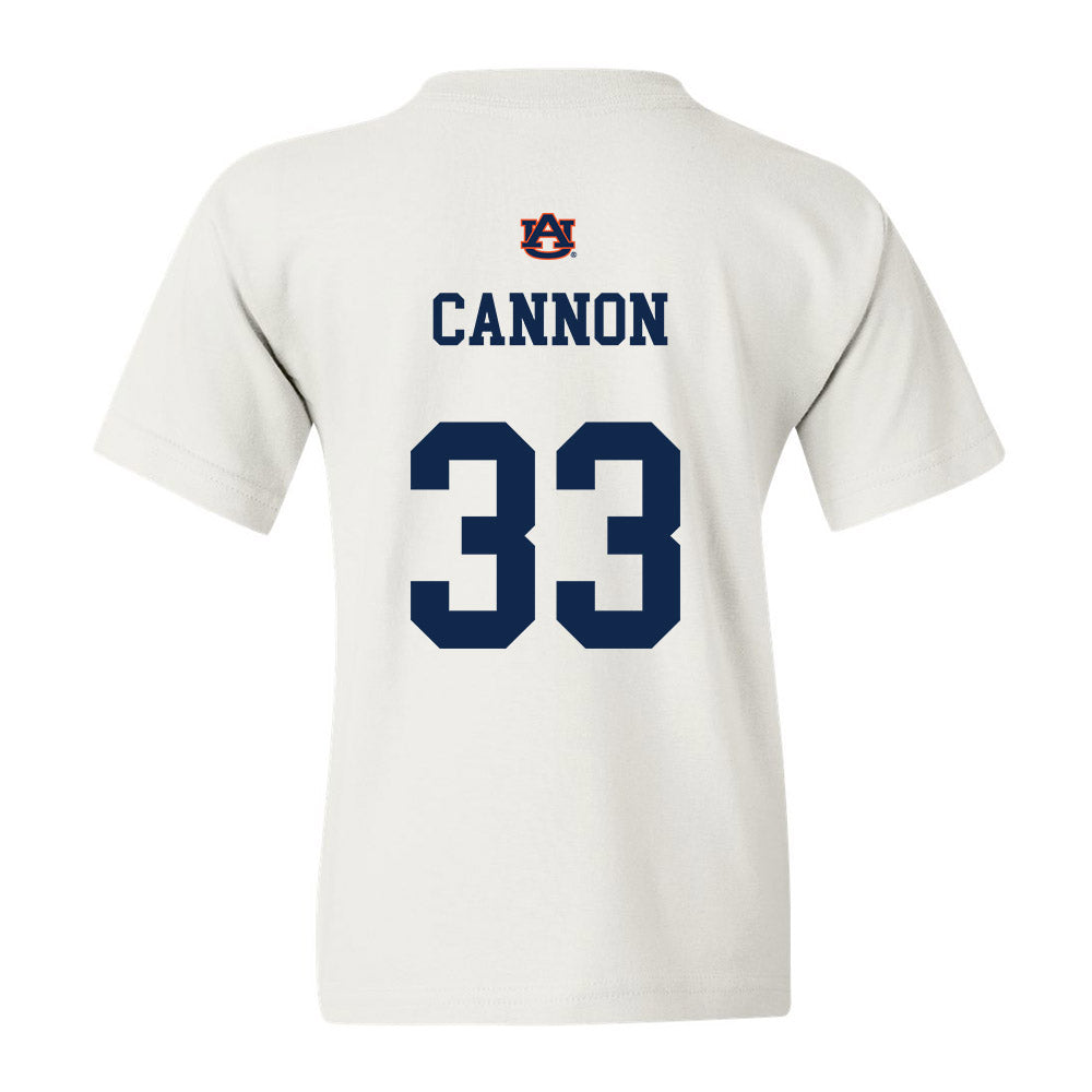 Auburn - NCAA Baseball : Will Cannon - Youth T-Shirt Sports Shersey