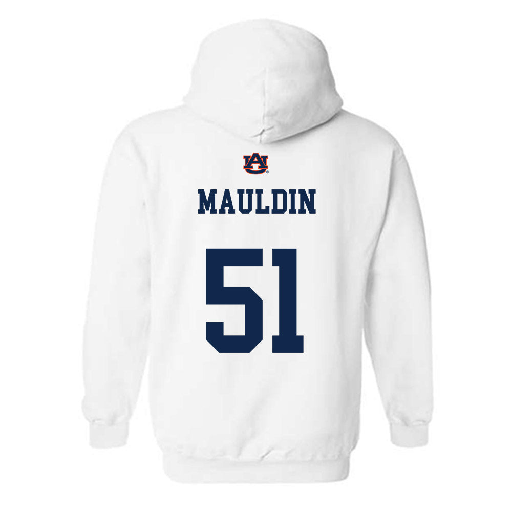 Auburn - NCAA Baseball : Ty Mauldin - Hooded Sweatshirt Sports Shersey