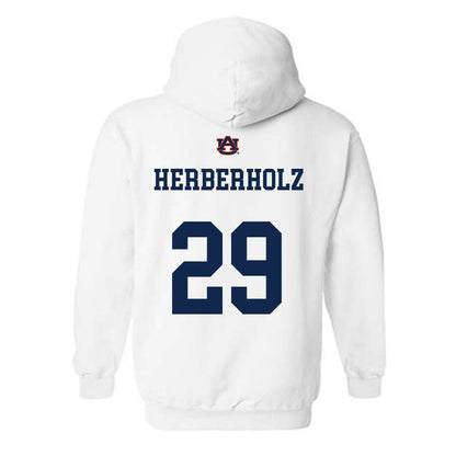 Auburn - NCAA Baseball : Christian Herberholz - Hooded Sweatshirt Sports Shersey