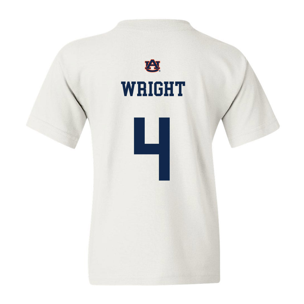 Auburn - NCAA Baseball : Carter Wright - Youth T-Shirt Sports Shersey