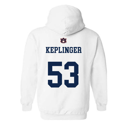 Auburn - NCAA Baseball : Konner Keplinger - Hooded Sweatshirt Sports Shersey