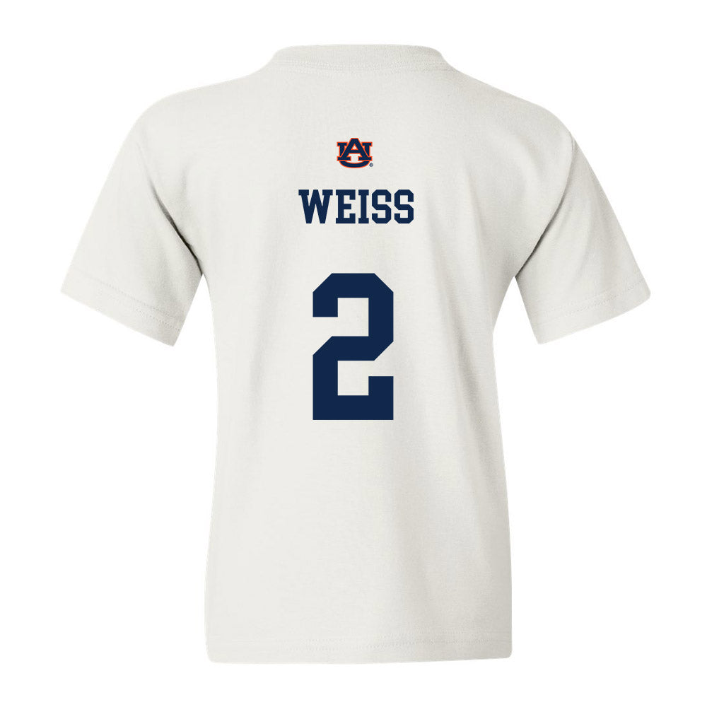 Auburn - NCAA Baseball : Cooper Weiss - Youth T-Shirt Sports Shersey