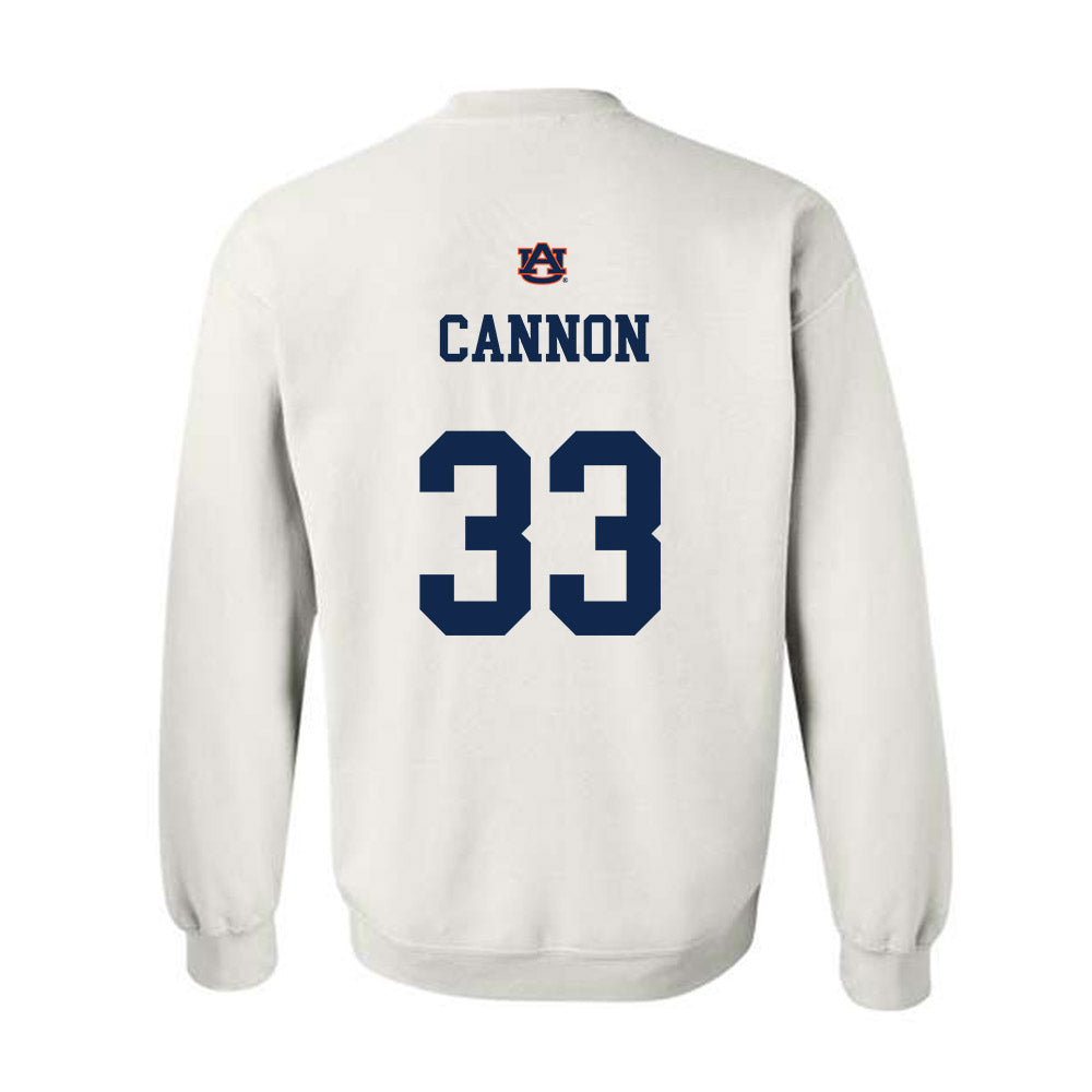 Auburn - NCAA Baseball : Will Cannon - Crewneck Sweatshirt Sports Shersey