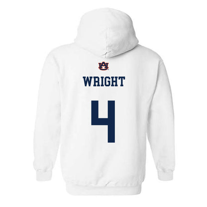 Auburn - NCAA Baseball : Carter Wright - Hooded Sweatshirt Sports Shersey