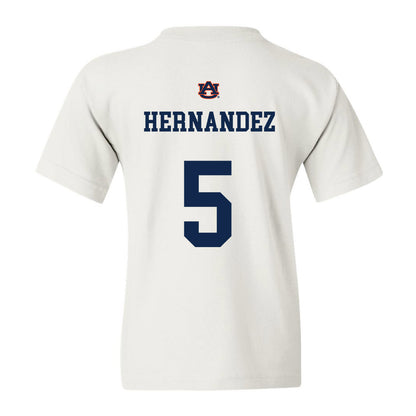 Auburn - NCAA Baseball : Javon Hernandez - Youth T-Shirt Sports Shersey