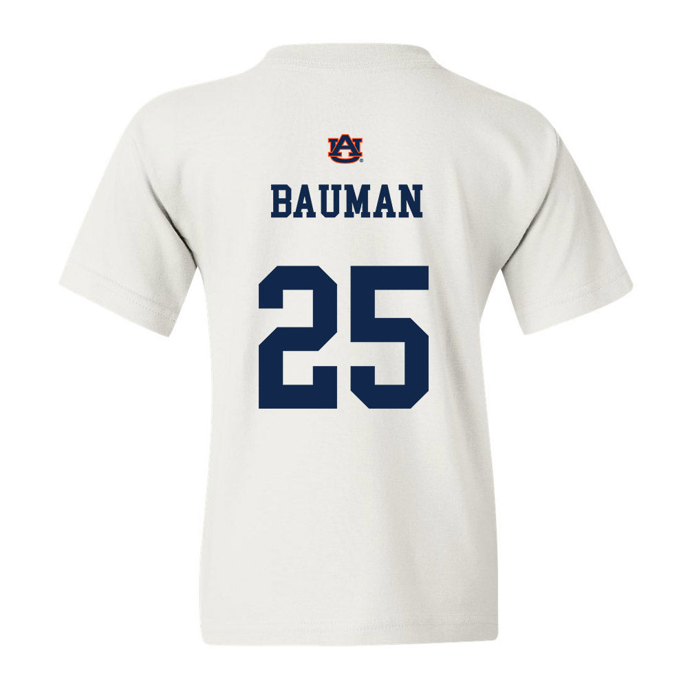 Auburn - NCAA Baseball : Tanner Bauman - Youth T-Shirt Sports Shersey