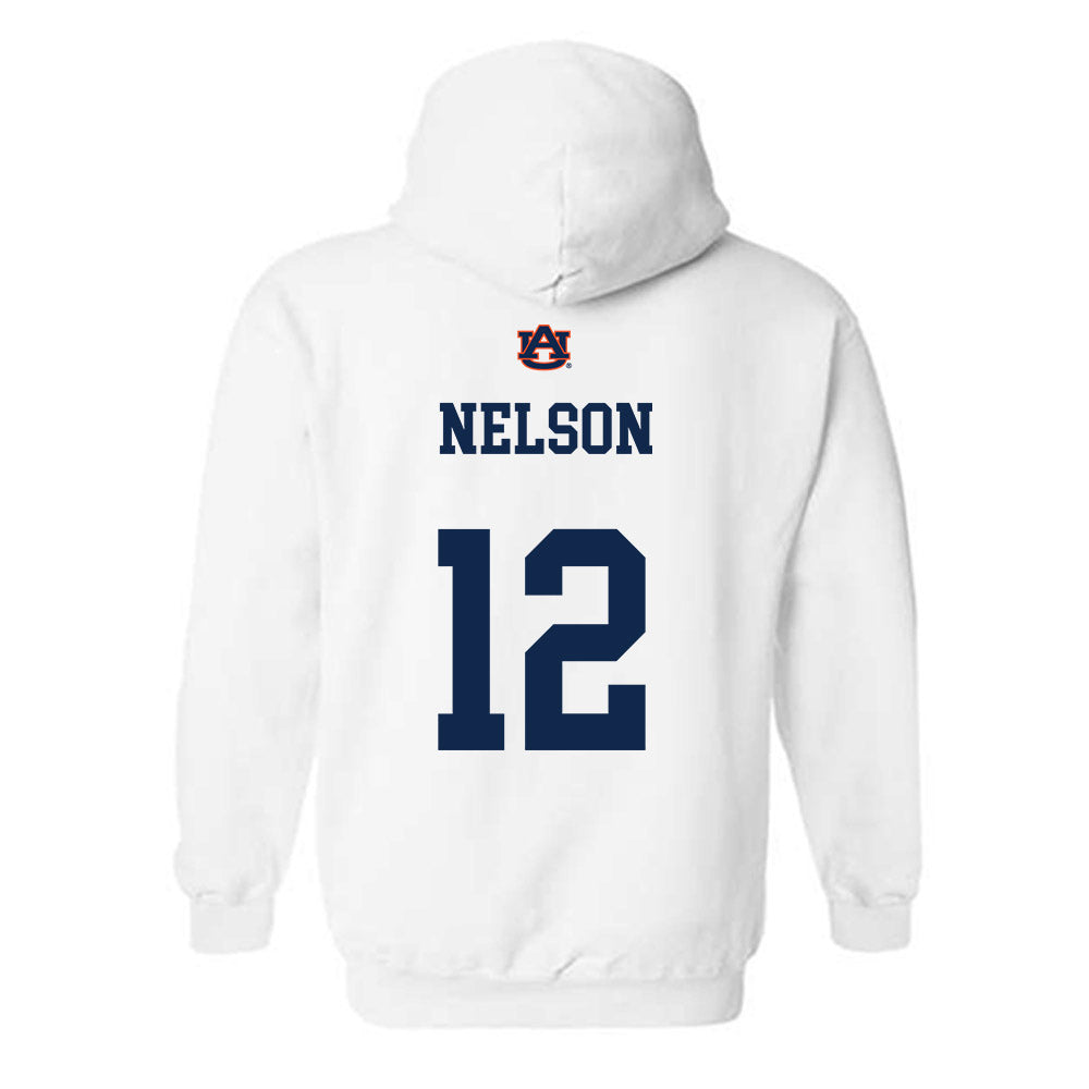 Auburn - NCAA Baseball : Drew Nelson - Hooded Sweatshirt Sports Shersey