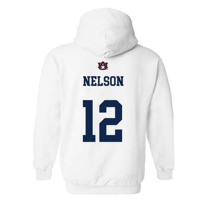 Auburn - NCAA Baseball : Drew Nelson - Hooded Sweatshirt Sports Shersey