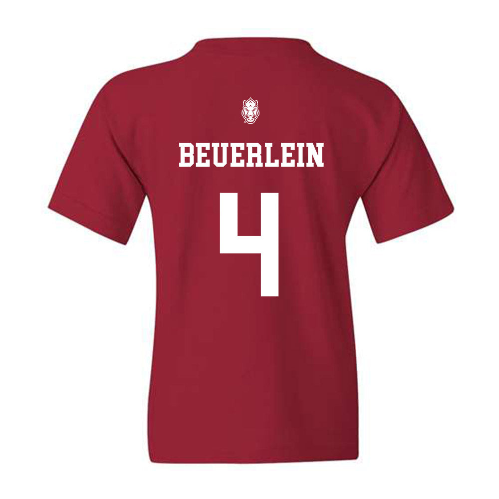 Arkansas - NCAA Softball : Reis Beuerlein - Youth T-Shirt Classic Shersey