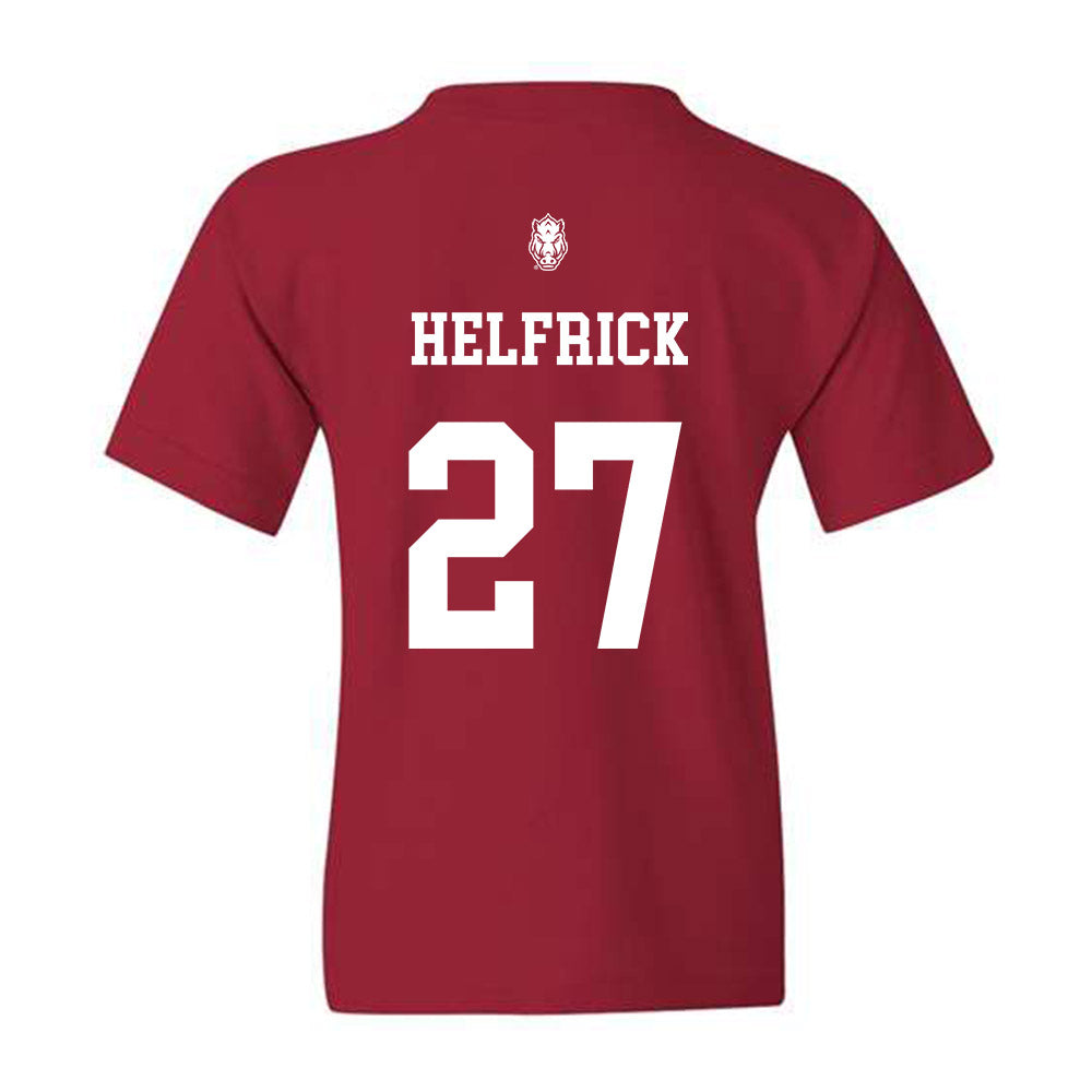 Arkansas - NCAA Baseball : Ryder Helfrick - Youth T-Shirt Classic Shersey