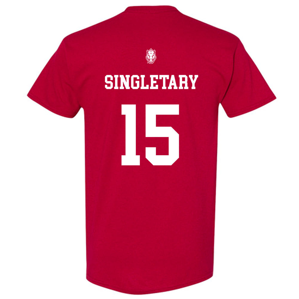 Arkansas - NCAA Football : Jaheim Singletary - Short Sleeve T-Shirt