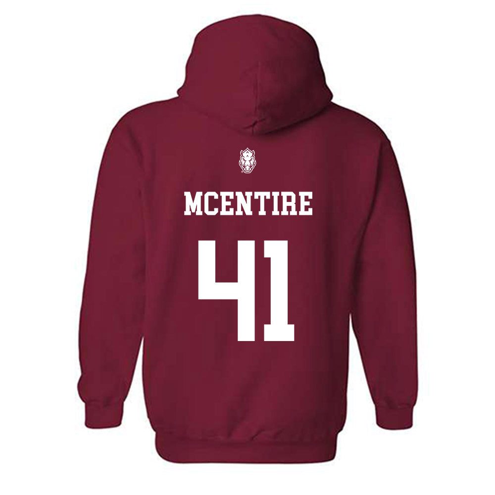 Arkansas - NCAA Baseball : Will McEntire - Hooded Sweatshirt Classic Shersey