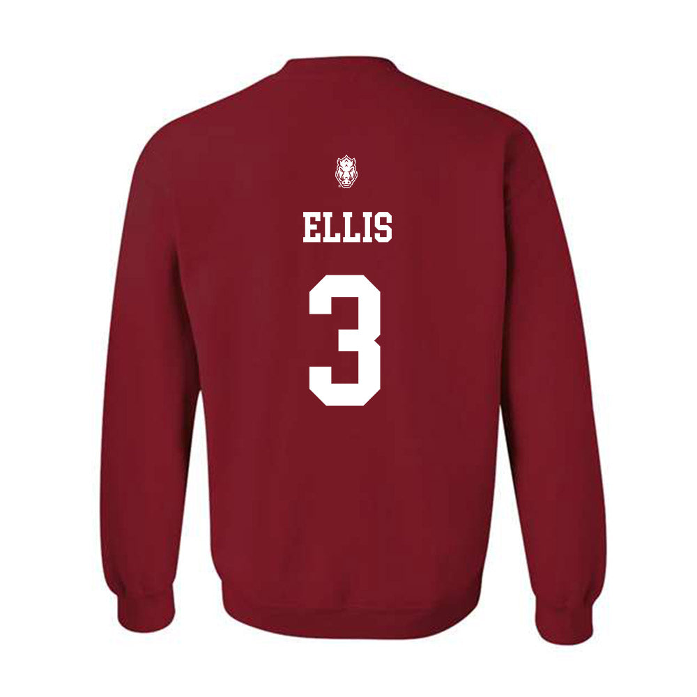 Arkansas - NCAA Men's Basketball : El Ellis - Crewneck Sweatshirt Classic Shersey