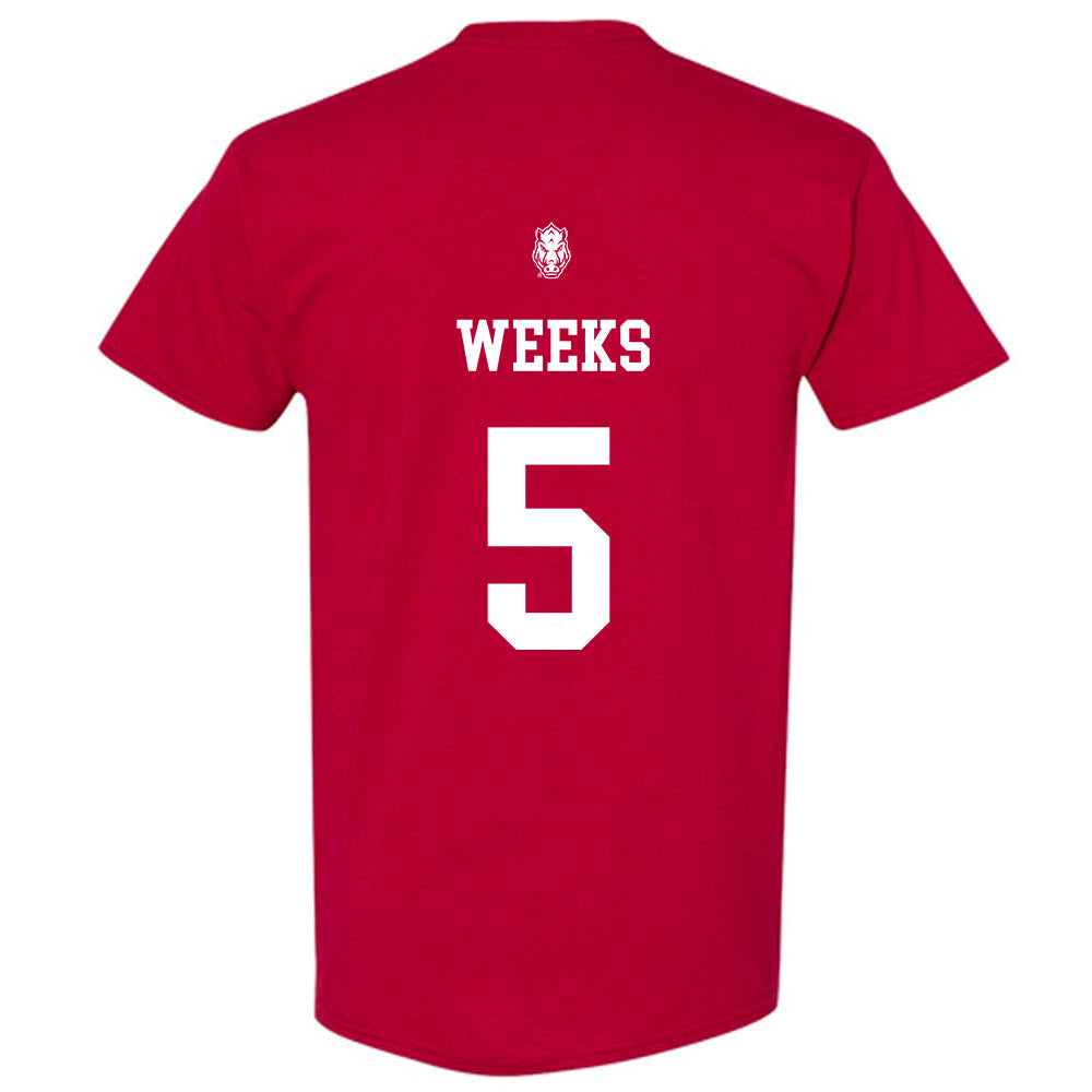 Arkansas - NCAA Women's Volleyball : Kylie Weeks Short Sleeve T-Shirt