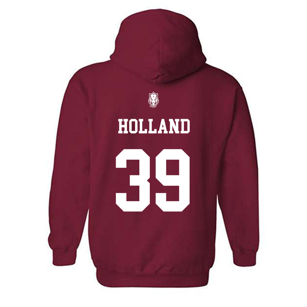 Arkansas - NCAA Baseball : Tucker Holland - Hooded Sweatshirt Classic Shersey