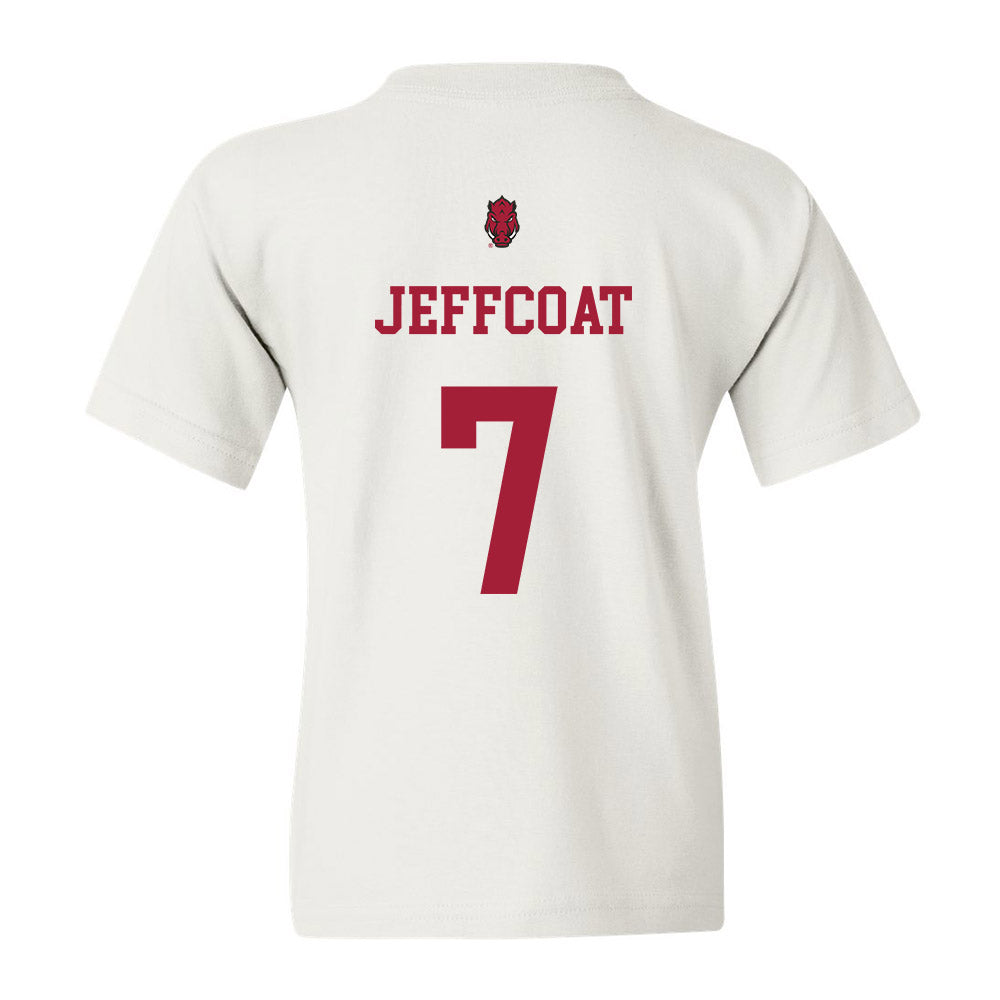 Arkansas - NCAA Football : Trajan Jeffcoat Youth T-Shirt