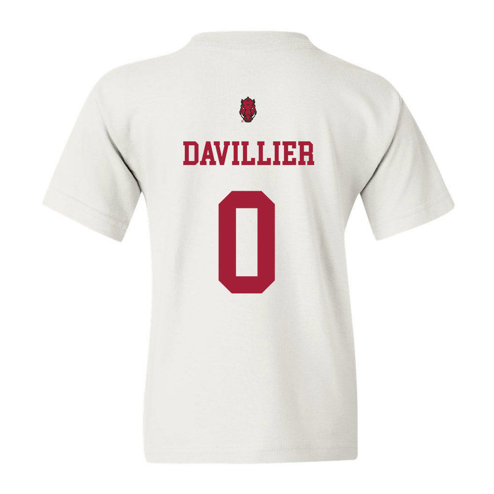 Arkansas - NCAA Football : Nico Davillier Youth T-Shirt