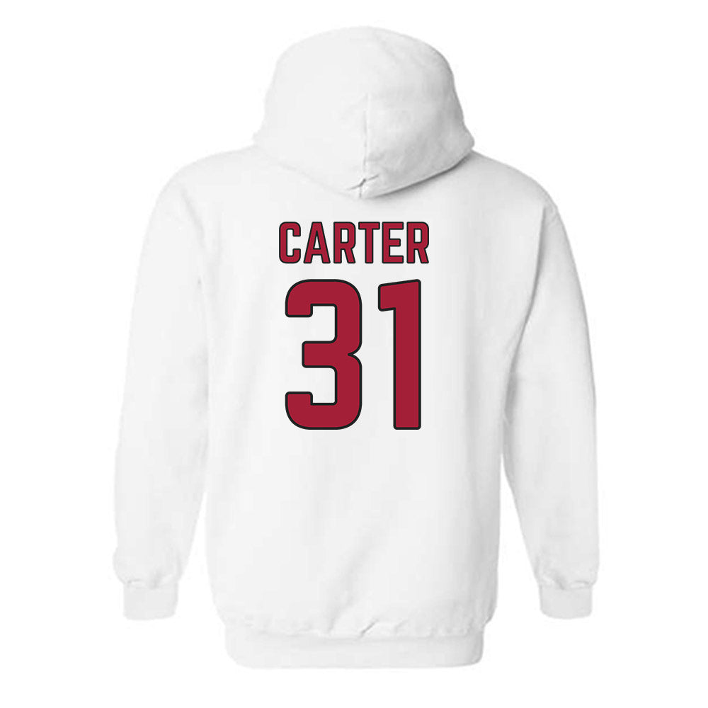 Arkansas - NCAA Baseball : Dylan Carter - Hooded Sweatshirt Sports Shersey