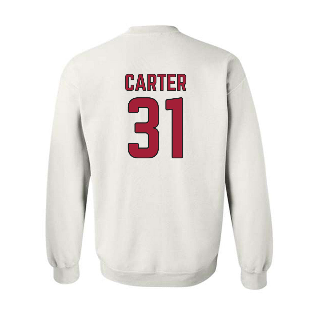 Arkansas - NCAA Baseball : Dylan Carter - Crewneck Sweatshirt Sports Shersey