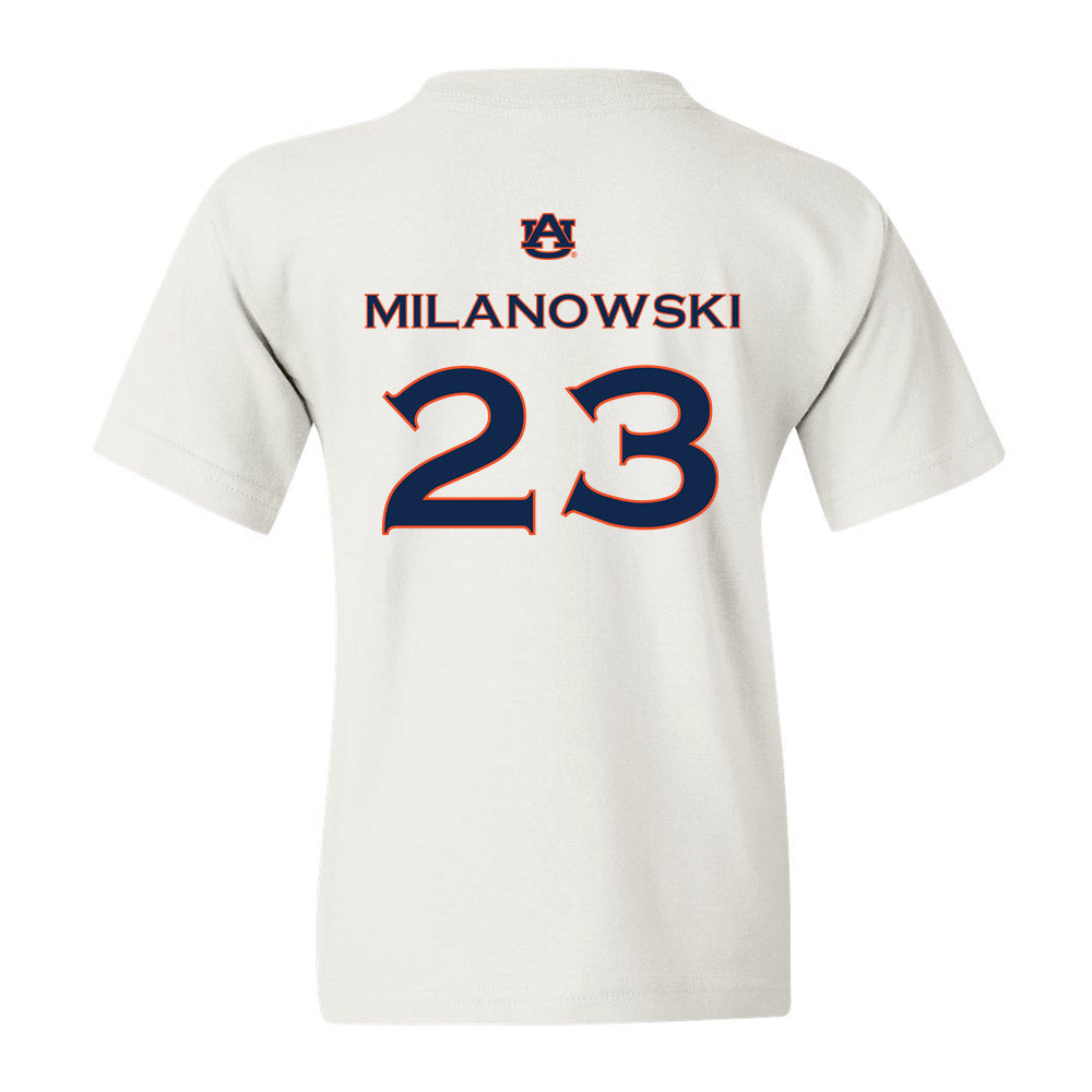 Auburn - NCAA Softball : Alexis Milanowski - Youth T-Shirt Replica Shersey