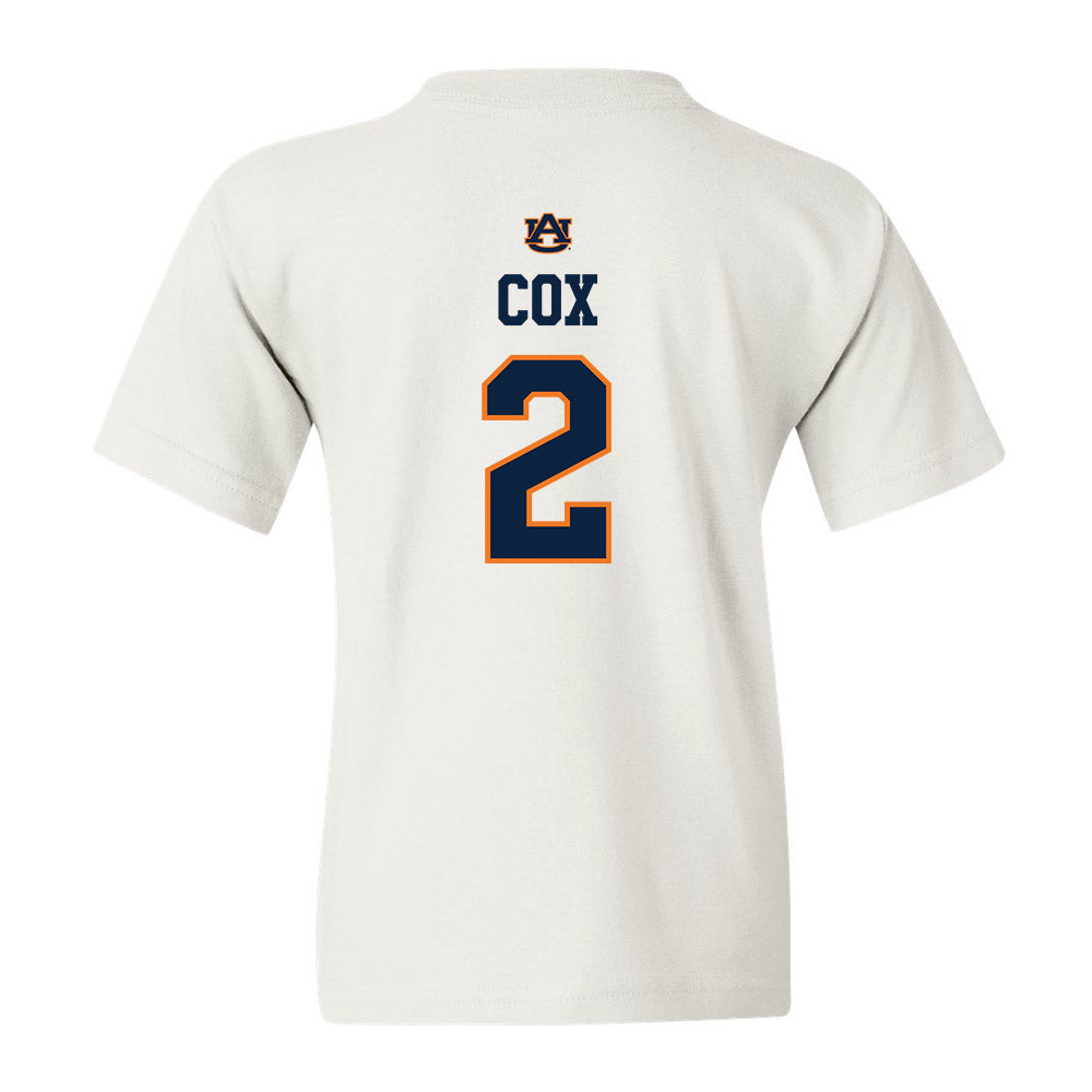 Auburn - NCAA Softball : Sydney Cox - Youth T-Shirt Sports Shersey