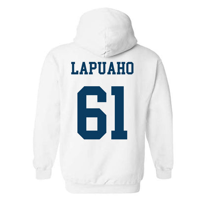 BYU - NCAA Football : Weylin Lapuaho Home Shersey Hooded Sweatshirt
