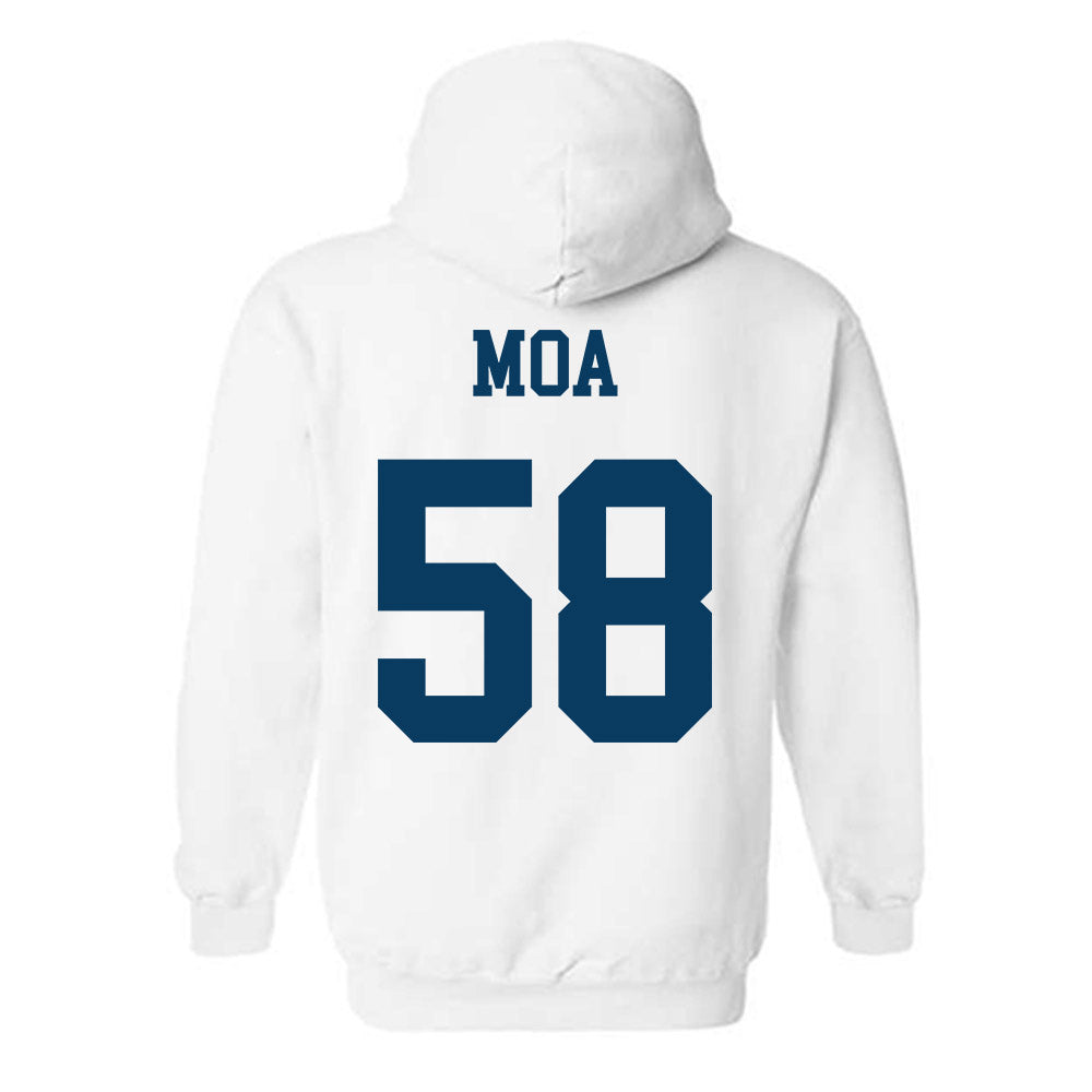 BYU - NCAA Football : Aisea Moa Home Shersey Hooded Sweatshirt