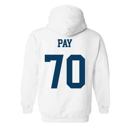 BYU - NCAA Football : Connor Pay Home Shersey Hooded Sweatshirt