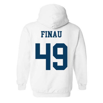 BYU - NCAA Football : Lucky Finau Home Shersey Hooded Sweatshirt