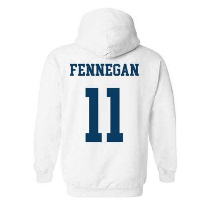 BYU - NCAA Football : Cade Fennegan Home Shersey Hooded Sweatshirt