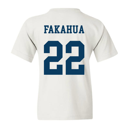 BYU - NCAA Football : Mason Fakahua Home Shersey Youth T-Shirt