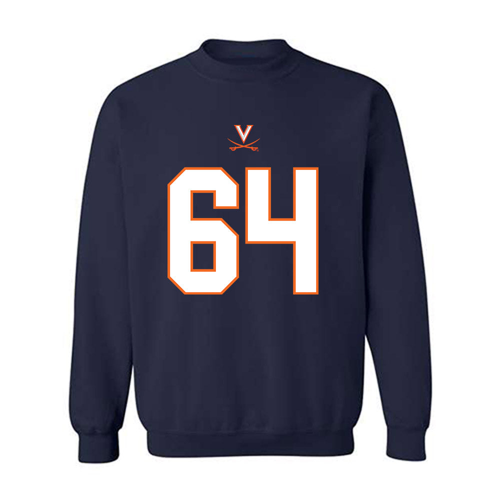 Virginia - NCAA Football : Cole Surber - Sweatshirt