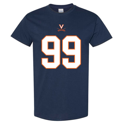 Virginia - NCAA Football : Daryl Jones - Shersey Short Sleeve T-Shirt