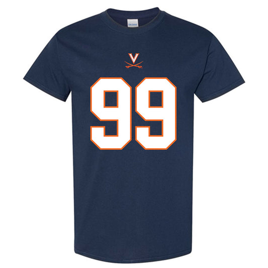 Virginia - NCAA Football : Daryl Jones - Shersey Short Sleeve T-Shirt