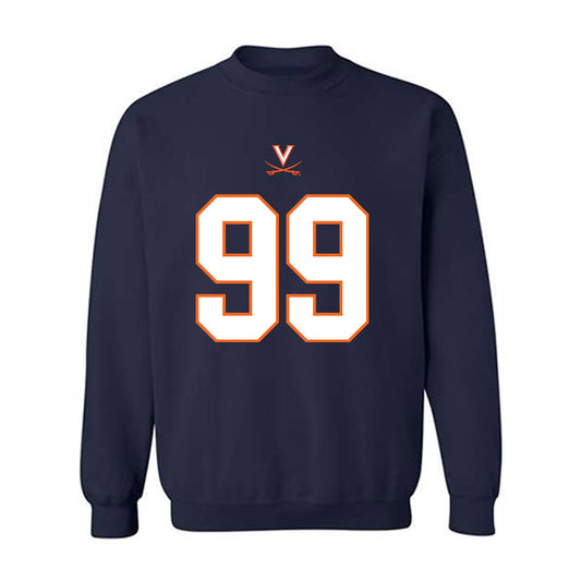 Virginia - NCAA Football : Daryl Jones - Shersey Sweatshirt