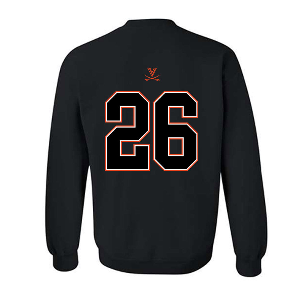 Virginia - NCAA Football : Ethan Davies Shersey Sweatshirt