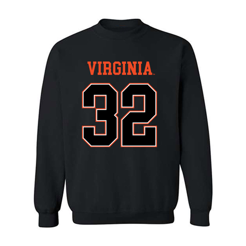 Virginia - NCAA Football : Luke Byrne Shersey Sweatshirt