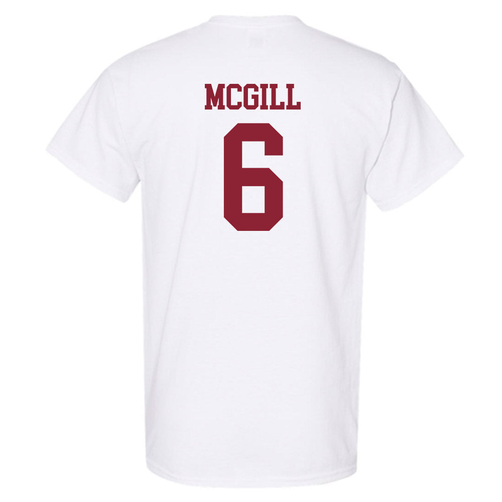 UMass - NCAA Football : Jeremiah McGill - Uniform White Shersey Short Sleeve T-Shirt