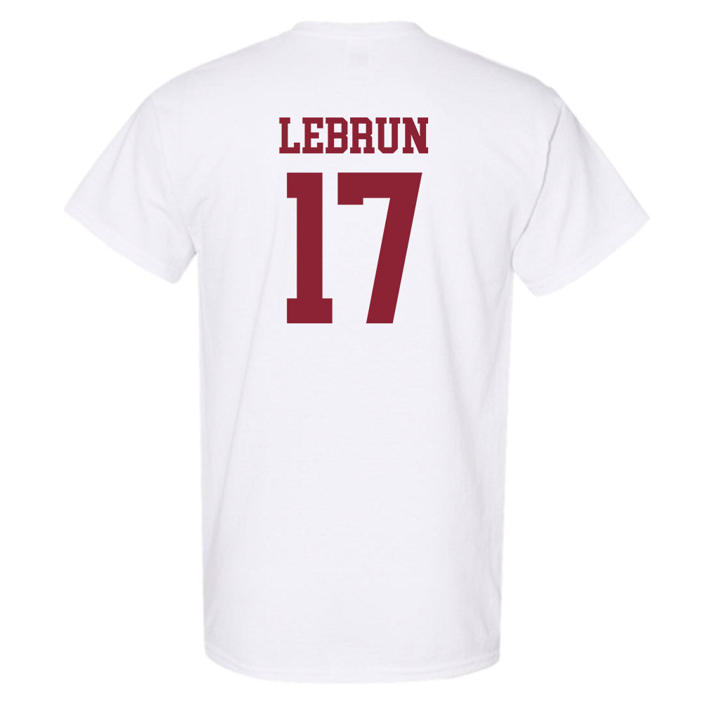 UMass - NCAA Football : Christian LeBrun - Uniform White Shersey Short Sleeve T-Shirt