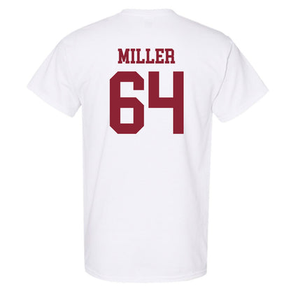 UMass - NCAA Football : Peyton Miller - Uniform White Shersey Short Sleeve T-Shirt