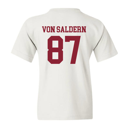 UMass - NCAA Football : Magnus Von Saldern - Uniform White Shersey Youth T-Shirt