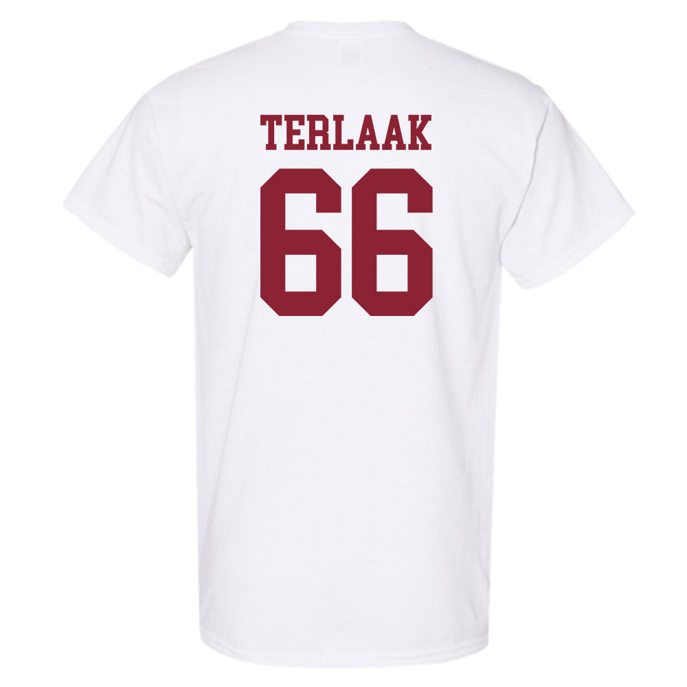 UMass - NCAA Football : Wyatt Terlaak - Uniform White Shersey Short Sleeve T-Shirt