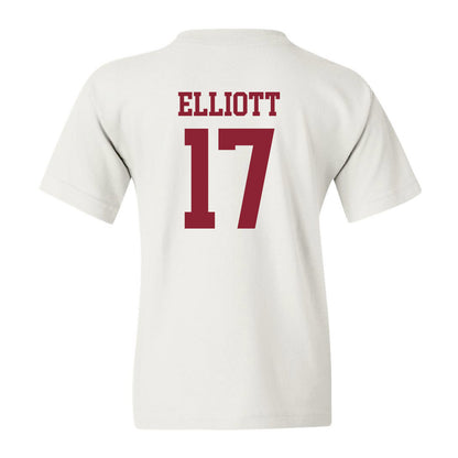 UMass - NCAA Football : Dallas Elliott - Uniform White Shersey Youth T-Shirt