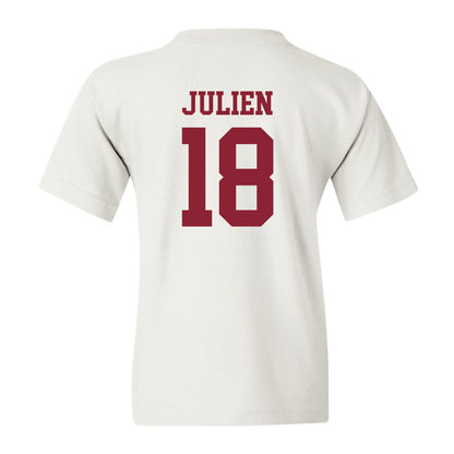 UMass - NCAA Football : Louce Julien - Uniform White Shersey Youth T-Shirt