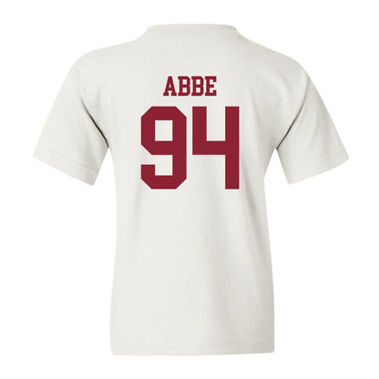 UMass - NCAA Football : Bennett Abbe - Uniform White Shersey Youth T-Shirt